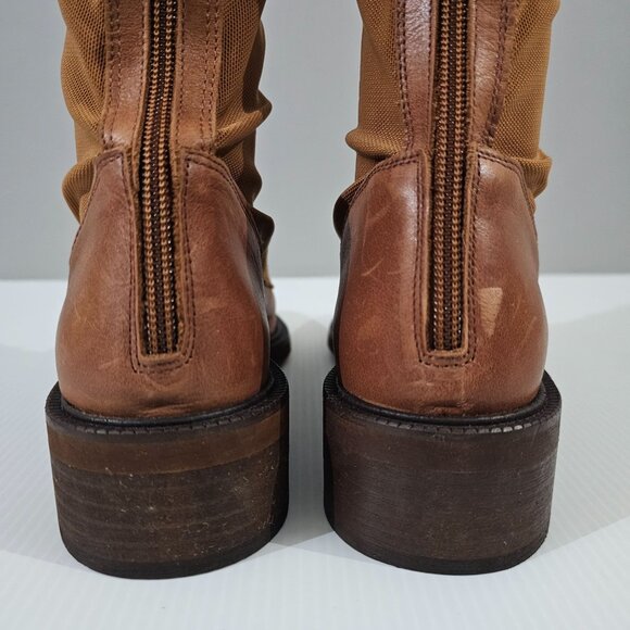 Free People Trickum Tall Lace Up Boot Womens Shoe Whiskey Brown EU Size 38 - Picture 8 of 14